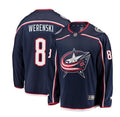 Men’s Zach Werenski Jersey #8 Columbus Blue Jackets Navy All Stitched