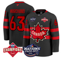 Men's Brad Marchand Jersey #63 Canada 4 Nations Face-Off 2025 Champions