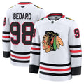 Chicago Blackhawks #98 Connor Bedard Away Premium Jersey Stitched
