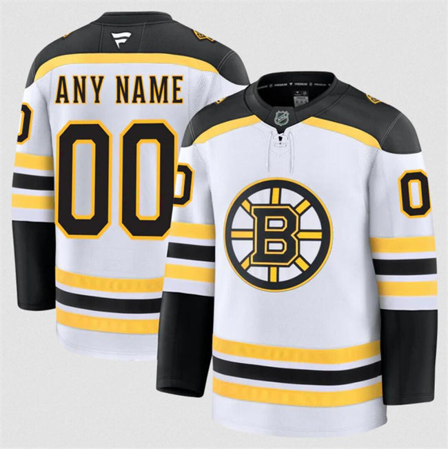 Custom Boston Bruins Jersey Name, Number 2025 Premium Stitched