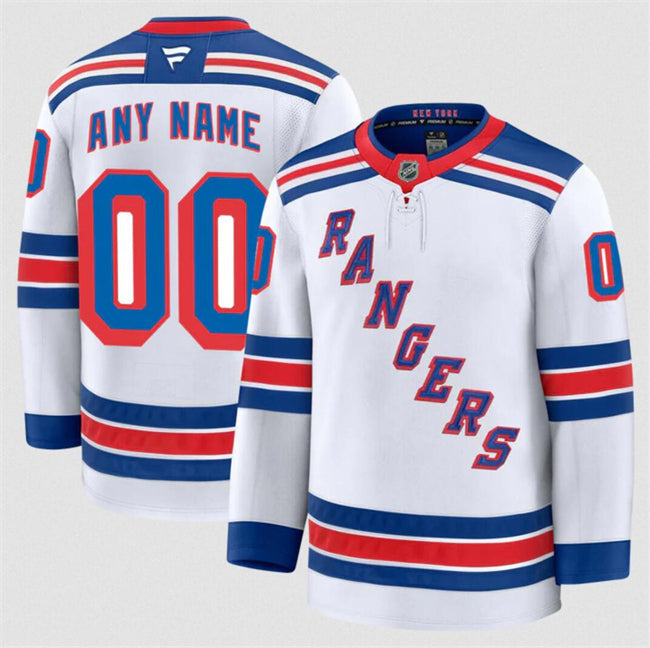 Custom New York Rangers Jersey Name, Number 2025 Premium Stitched