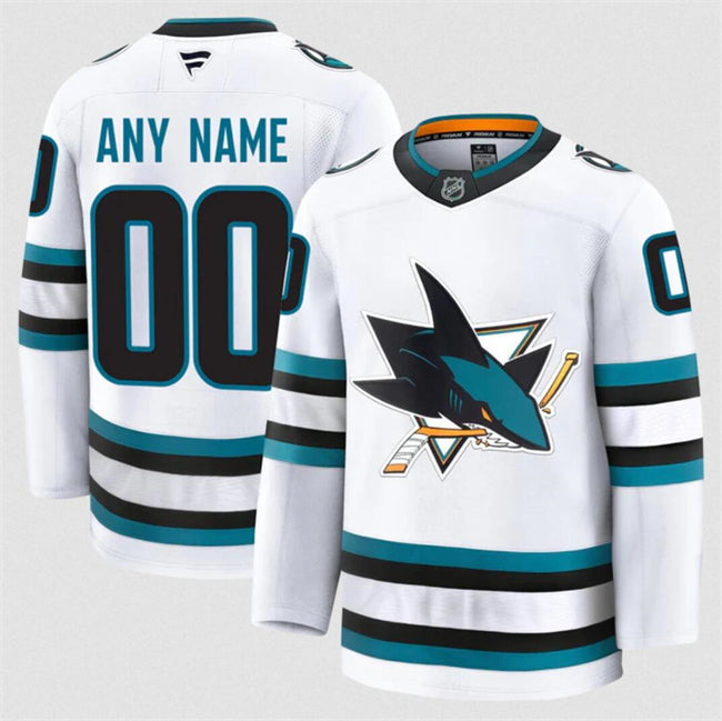 Custom San Jose Sharks Jersey Name, Number 2025 Premium Stitched