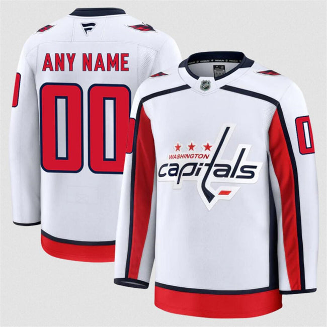 Custom Washington Capitals Jersey Name, Number 2025 Premium Stitched