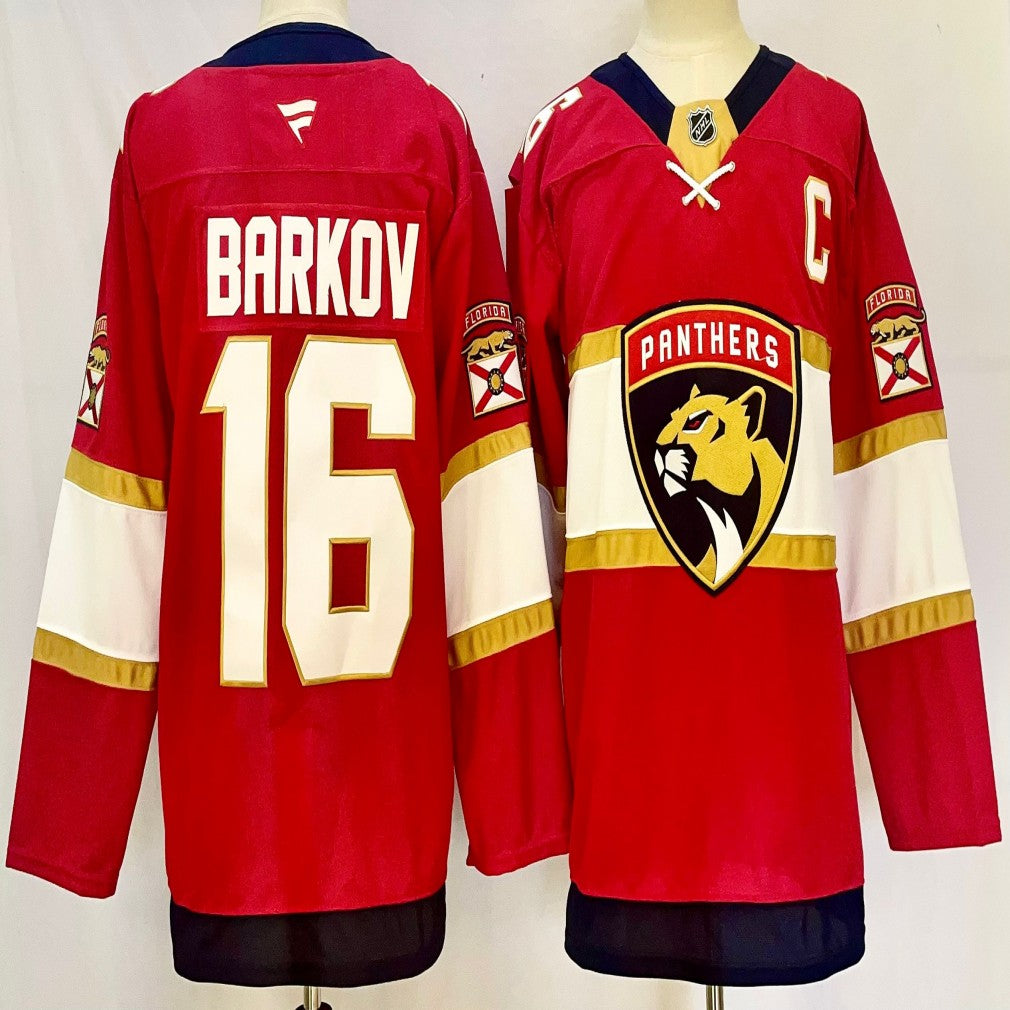 Florida Panthers #16 Aleksander Barkov Jersey 2025 Premium Stitched