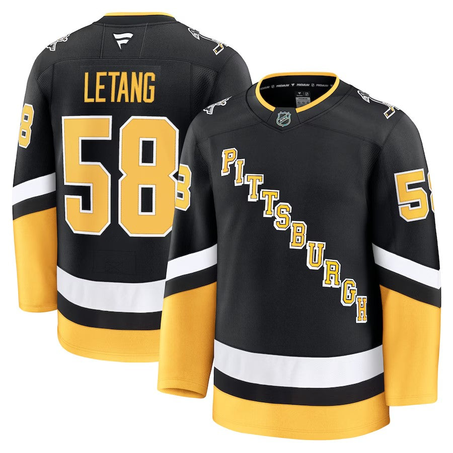 Pittsburgh Penguins #58 Kris Letang Jersey 2025 Premium Stitched