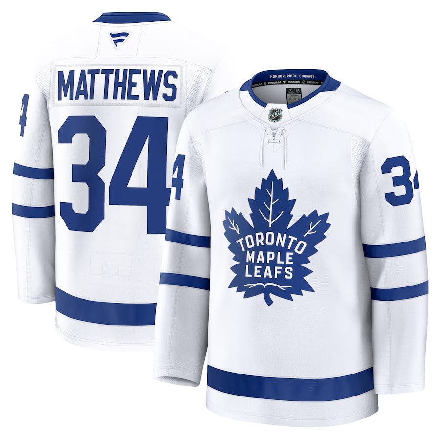 Toronto Maple Leafs #34 Auston Matthews Jersey 2025 Premium Stitched