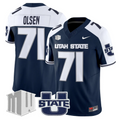 Merlin Olsen Jersey #71 Utah State Aggies 2025 Vapor Limited Stitched