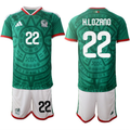 Mexico #22 Hirving Chucky Lozano Green 2026 World Cup Home Soccer Jersey
