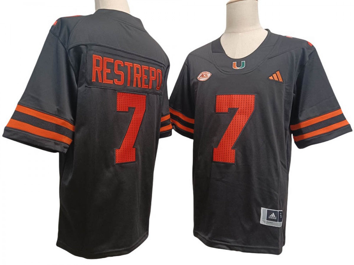 Miami Hurricanes #7 Xavier Restrepo Vapor F.U.S.E. Limited Jersey Black
