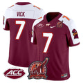 Michael Vick Jersey #7 Virginia Tech Hokies Coach Frank Beamer 2025