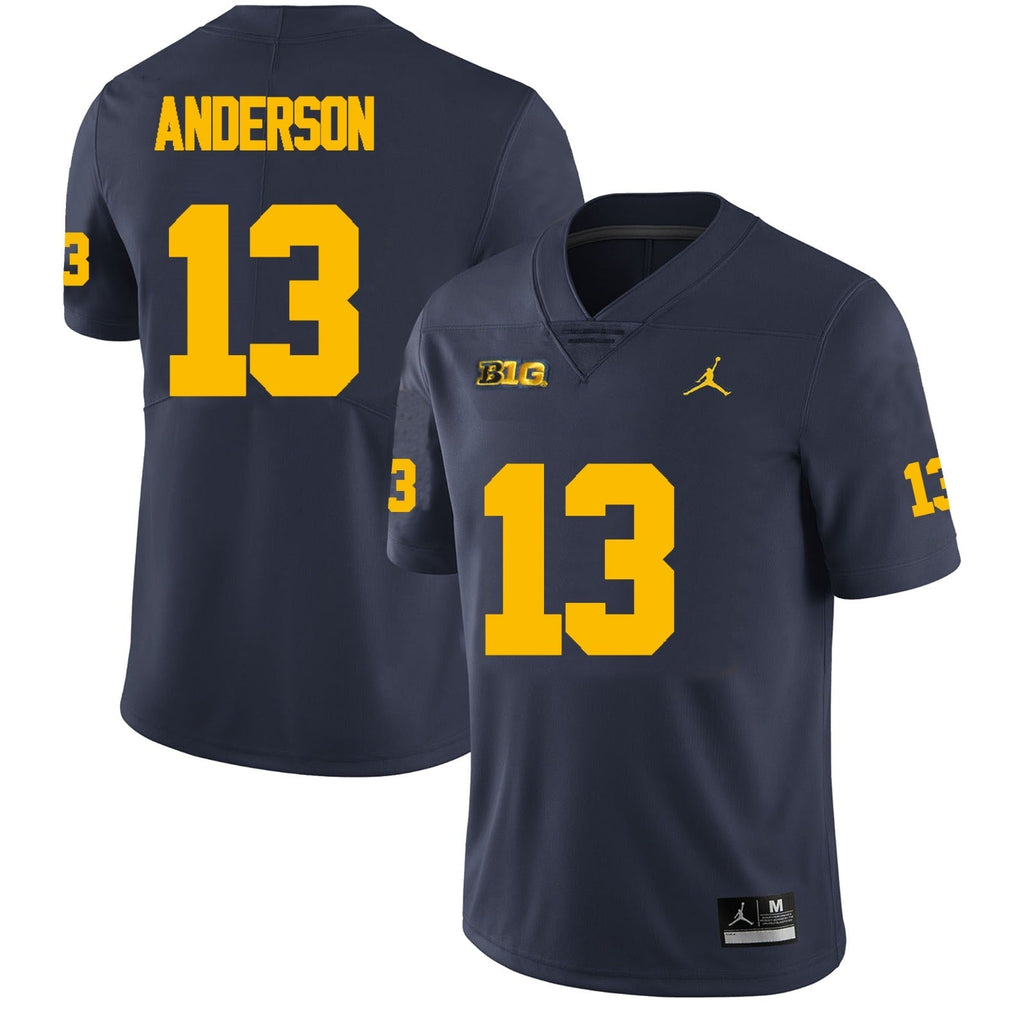 Michigan Wolverines #13 Caleb Anderson Football Jersey Stitched