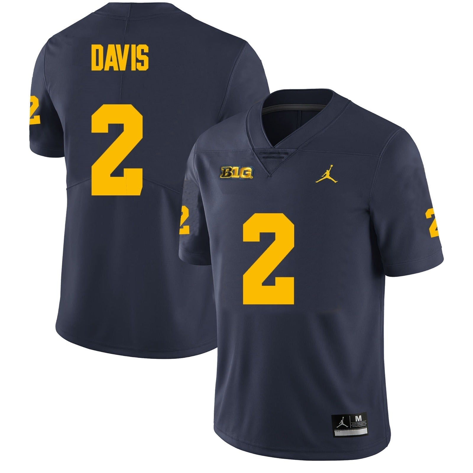 Michigan Wolverines #2 Jadyn Davis Football Jersey Stitched