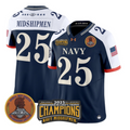 Midshipmen Jersey #25 Navy Midshipmen 2025 Trophy Champions Stitched Navy Alternate