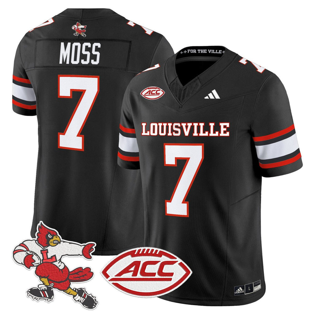 Miller Moss Jersey #7 Louisville Cardinals 2025 Vapor Stitched
