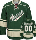Minnesota Wild Customized Green Jersey Stitched