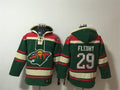 Minnesota Wild #29 Marc-Andre Fleury Green Lace-Up Pullover Hoodie