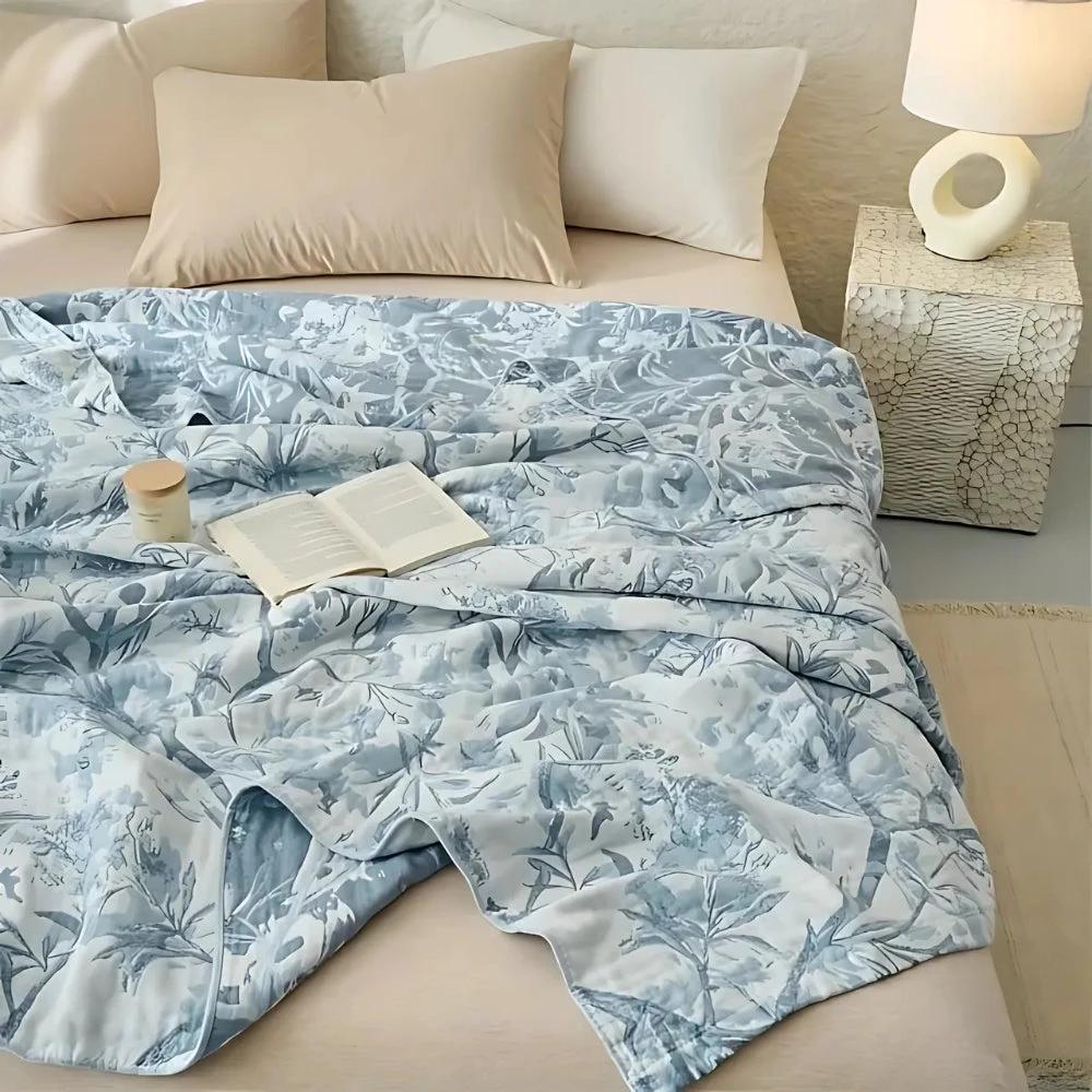 Mirel All-Season Cotton Floral Blanket