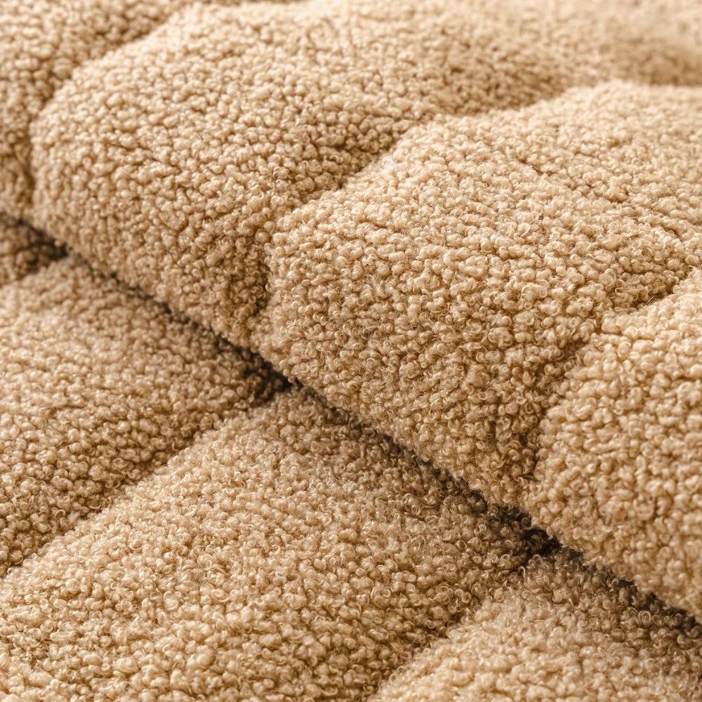 Modern Square Boucle Anti-Slip Couch Cover