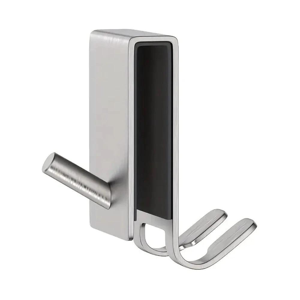 On Glass Stainless Shower Door Hooks