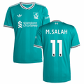 Mohamed Salah 11 Liverpool 2025-26 Third Match Jersey – Aqua