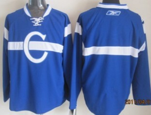 Montreal Canadiens Customized Blue Jersey Stitched