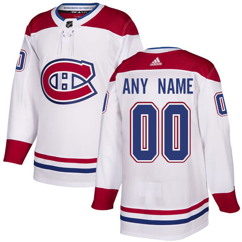 Montreal Canadiens NHL White Customized Jersey Stitched
