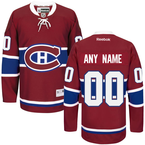 Montreal Canadiens Red Home Custom Stitched NHL 2016 Reebok Hockey Jersey Stitched
