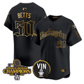Mookie Betts Jersey #50 Dodgers 2025 LA Gothic Style Stitched