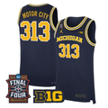 Motor City Jersey #313 Michigan Wolverines 2026 Final Four Stitched Navy