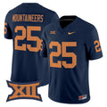 Mountaineers Jersey #25 West Virginia Mountaineers 1965 Throwback Vapor Stitched