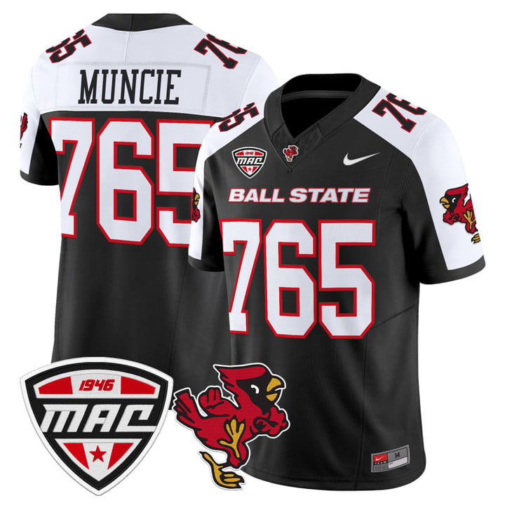 Muncie Jersey #765 Ball State Cardinals 2025 Limited Stitched