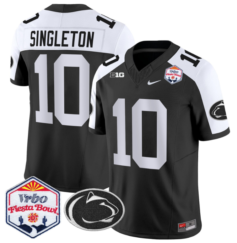 Nicholas Singleton Jersey #10 Penn State 2024 Fiesta Bowl Patch