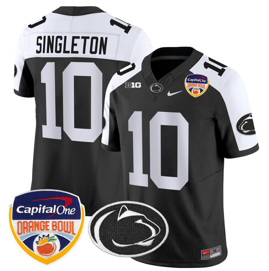 Nicholas Singleton Jersey #10 Penn State Orange Bowl Patch Stitched