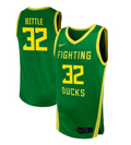 Nate Bittle Jersey #32 Oregon Ducks NIL Basketball Green