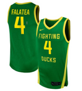 Nani Falatea Jersey #4 Oregon Ducks NIL Basketball Green