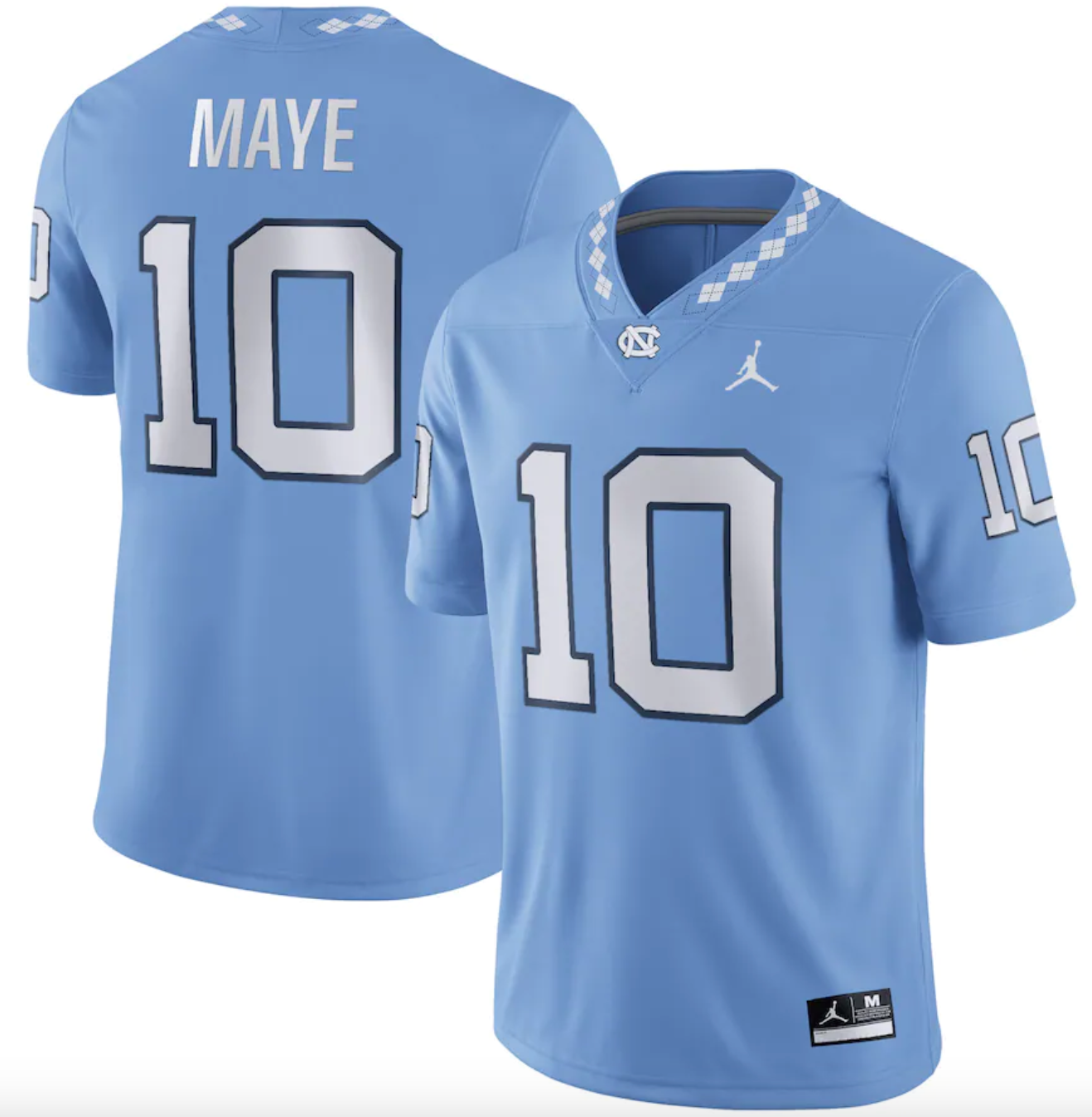 North Carolina Tar Heels Game Drake Maye Jersey #10 College Football