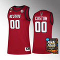 NC State Wolfpack Custom 2024 NCAA March Madness Final Four Red Jersey