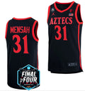 Nathan Mensah Jersey San Diego State Aztecs 2023 NCAA National Championship March Madness Black #31