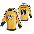 Nashville Predators Custom Yellow 2020-21 Reverse Retro Alternate NHL Jersey Stitched