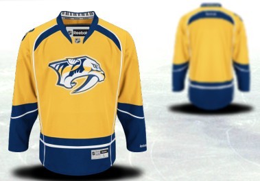 Nashville Predators Customized 2012 Yellow Jersey Stitched