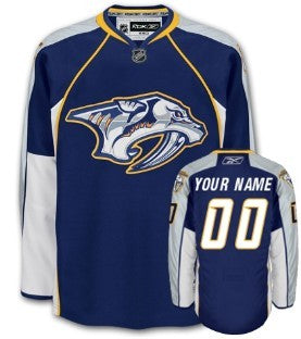 Nashville Predators Customized Blue Jersey Stitched