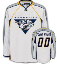 Nashville Predators Customized White Jersey Stitched
