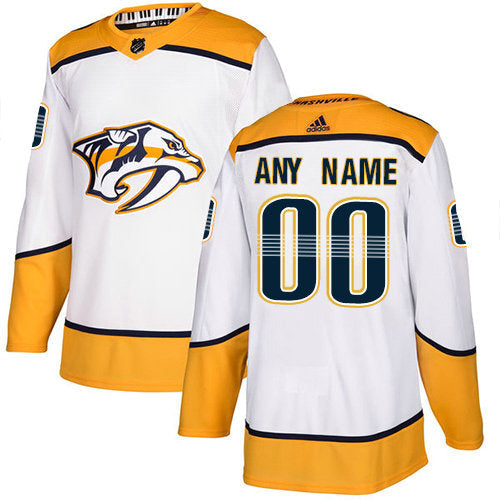 Nashville Predators NHL White Customized Jersey Stitched