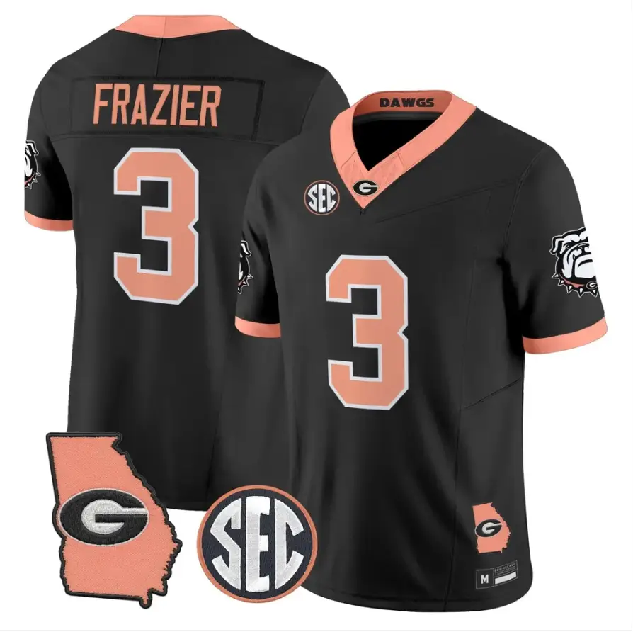 Nate Frazier Jersey #3 Georgia Bulldogs 2026 The Big Peach Stitched