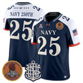 Navy 250th Jersey Navy Midshipmen 250th Anniversary Limited Stitched