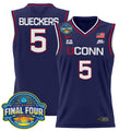 Paige Bueckers Jersey #5 UConn Huskies 2025 Big Eat Final Four Patch Navy