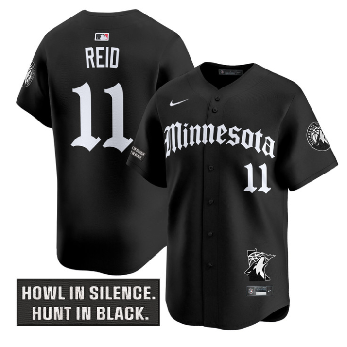 Naz Reid Jersey #11 Minnesota Timberwolves Gothic North Howl Edition