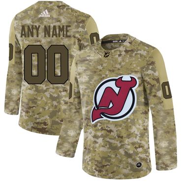 New Jersey Devils Camo Customized  Jersey Stitched