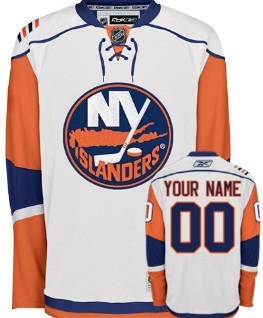 New York Islanders Customized White Jersey Stitched
