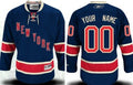 New York Rangers Customized Navy Blue Third Jersey Stitched